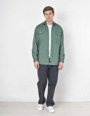 Sobrecamisa Spagnolo Verde Oversize con | Manzanos Moda