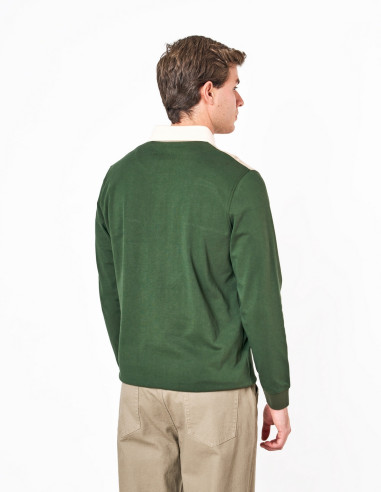 Polo Hombre Spagnolo Beige con Bandera | Manzanos Moda