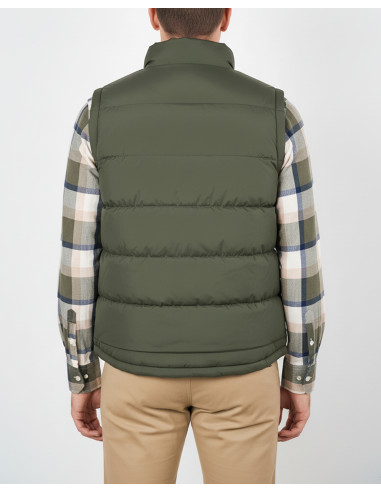 CHALECO SPAGNOLO REVERSIBLE VERDE MOSTAZA