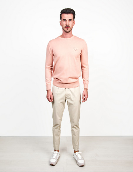 Jersey Spagnolo Básico Cuello Caja Galga 12 Rosa - Estilo Chic