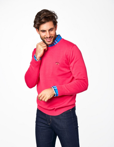 Jersey Mujer Cuello Caja Fucsia | Manzanos Moda
