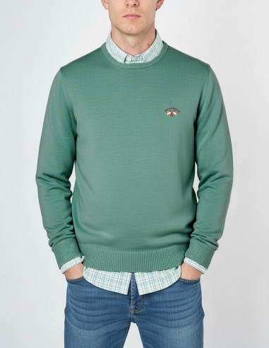 Jersey Spagnolo Verde Cuello Caja Mujer | Manzanos Moda