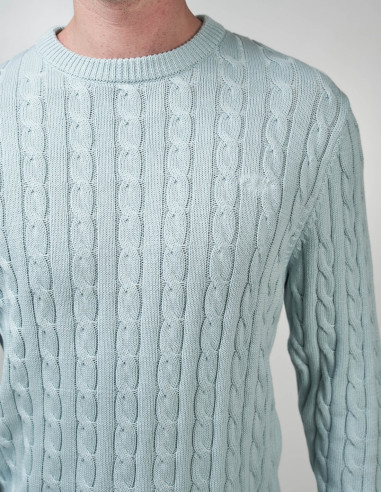 Jersey Hombre Spagnolo Verde Cuello Redondo | Manzanos Moda