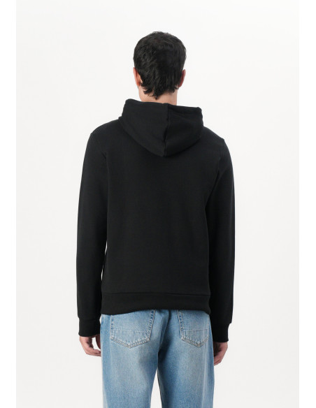 Sudadera Lacoste Hombre Capucha Cremallera Color Block Negro - Classic Fit