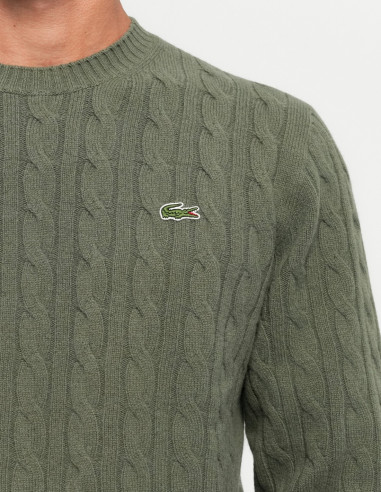 Jersey Lacoste Hombre Cuello Redondo Lana | Manzanos Moda