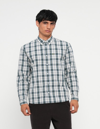 Camisa Lacoste Hombre Cuadros Escoceses | Manzanos Moda