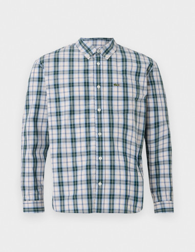 Camisa Lacoste Hombre Cuadros Escoceses | Manzanos Moda