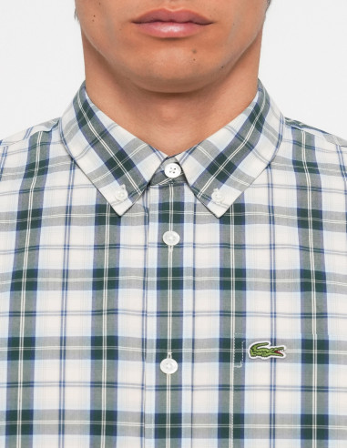 Camisa Lacoste Hombre Cuadros Escoceses | Manzanos Moda