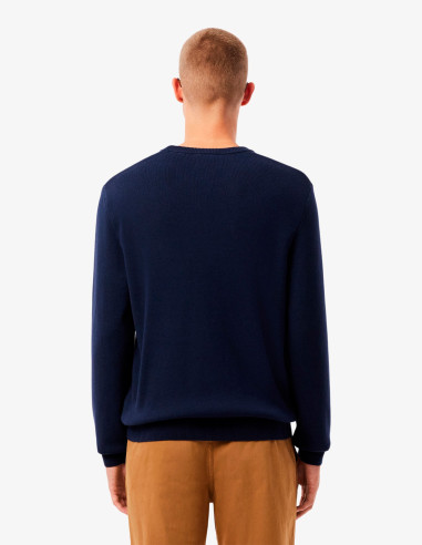 Jersey Lacoste Hombre Rayas Azul Marino | Manzanos Moda
