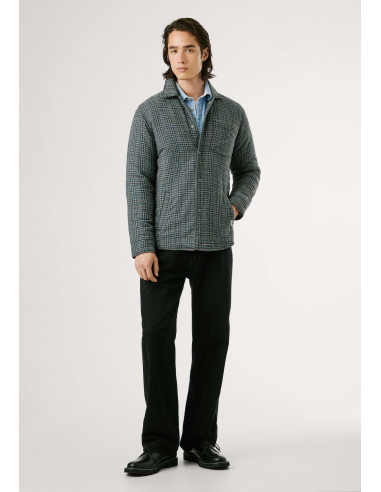 Sobrecamisa Pepe Jeans Caine Cuadros Gris | Manzanos Moda