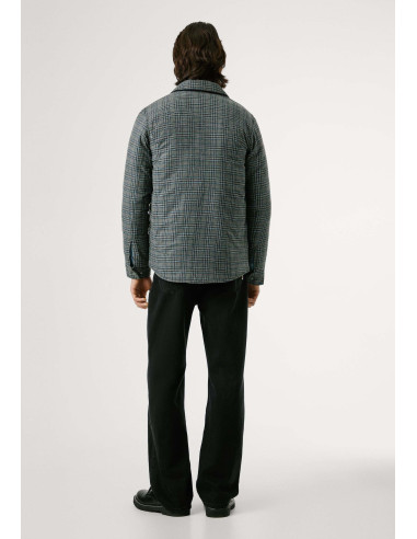 Sobrecamisa Pepe Jeans Caine Cuadros Gris | Manzanos Moda