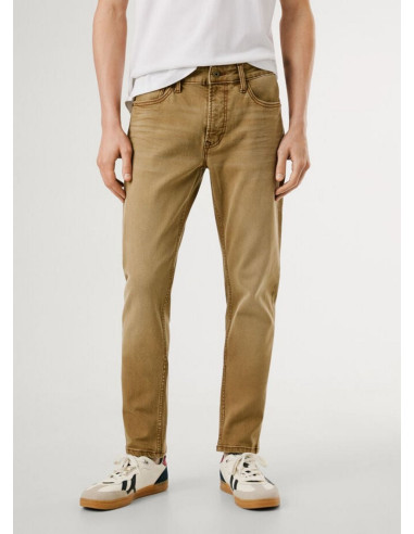 Pepe Jeans Stanley Vaqueros cónicos en beige camello Pepe Jeans Stanley Vaqueros cónicos en beige camello