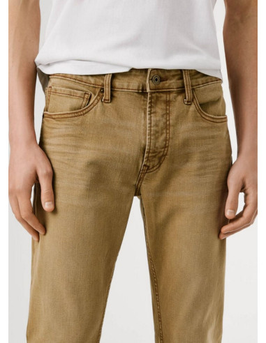 Pepe Jeans Stanley Vaqueros cónicos en beige camello Pepe Jeans Stanley Vaqueros cónicos en beige camello