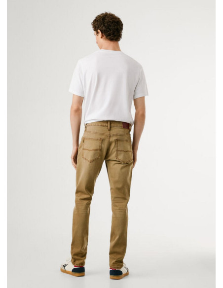 Pepe Jeans Stanley Vaqueros cónicos en beige camello