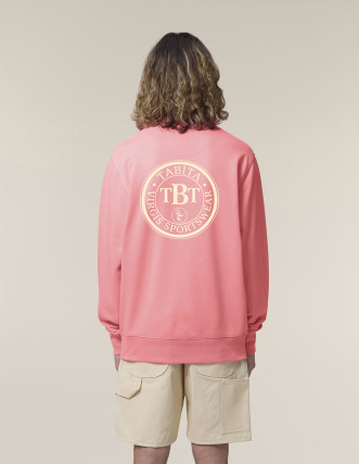 SUDADERA TABITA LOGO TBT CANYON PINK - 100% ALGODÓN