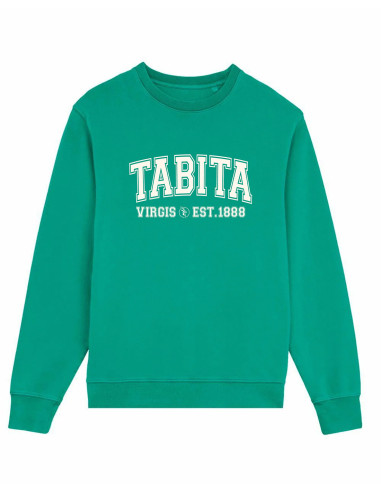 Sudadera Mujer Verde Universidad Tabita Logo | Manzanos Moda