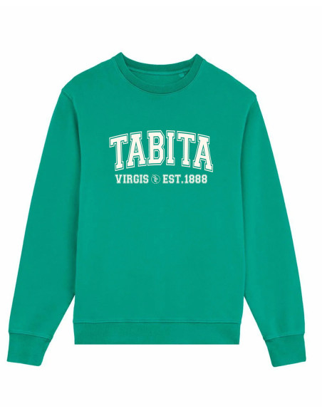 SUDADERA TABITA LOGO UNIVERSITY GO GREEN