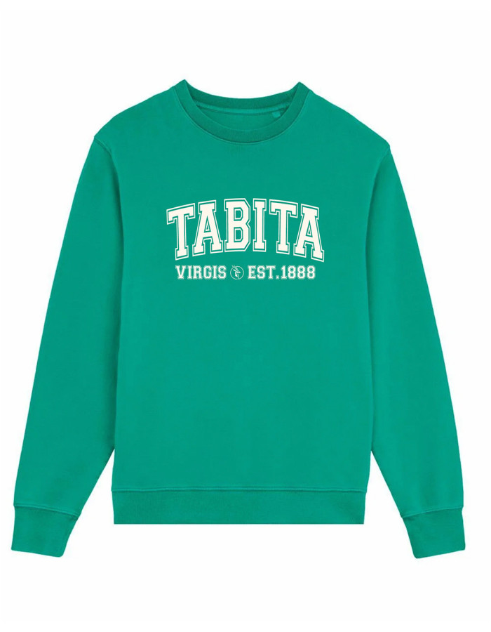 SUDADERA TABITA LOGO UNIVERSITY GO GREEN