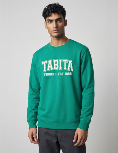 SUDADERA TABITA LOGO UNIVERSITY GO GREEN