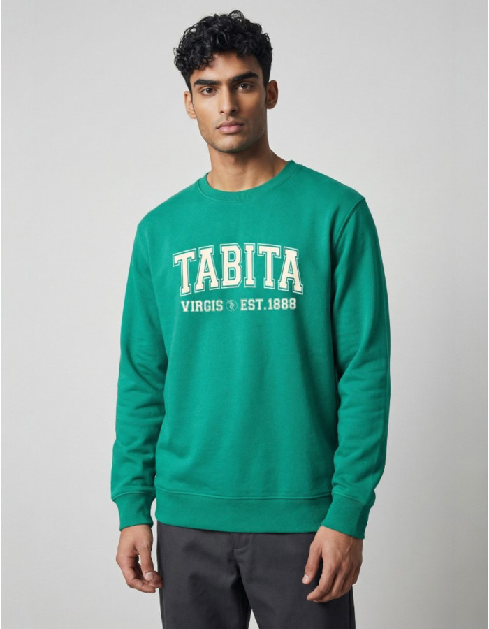 SUDADERA TABITA LOGO UNIVERSITY GO GREEN