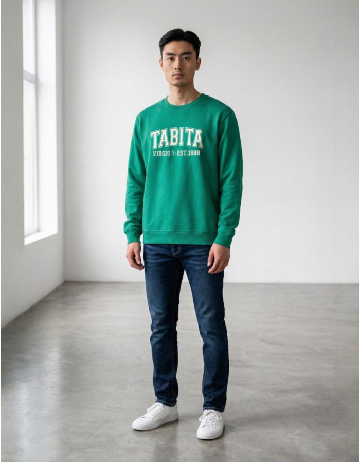 SUDADERA TABITA LOGO UNIVERSITY GO GREEN