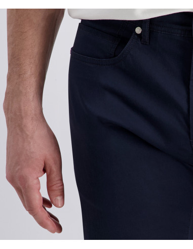Elegante pantalón Pierre Cardin azul marino corte recto tejido resistente | Manzanos Moda