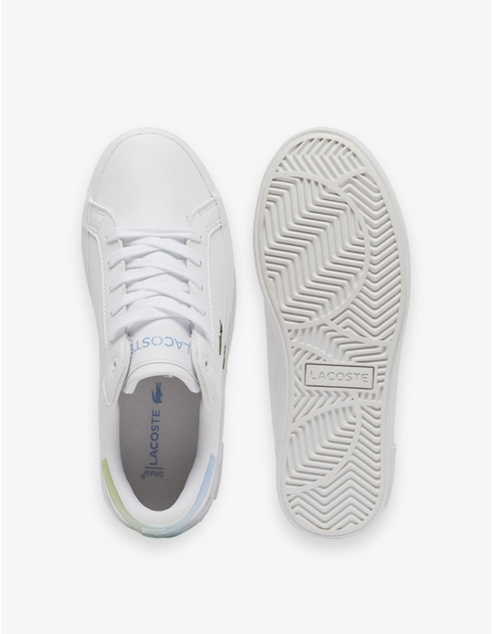 ZAPATILLA LACOSTE POWEROURT WHT LY GRN