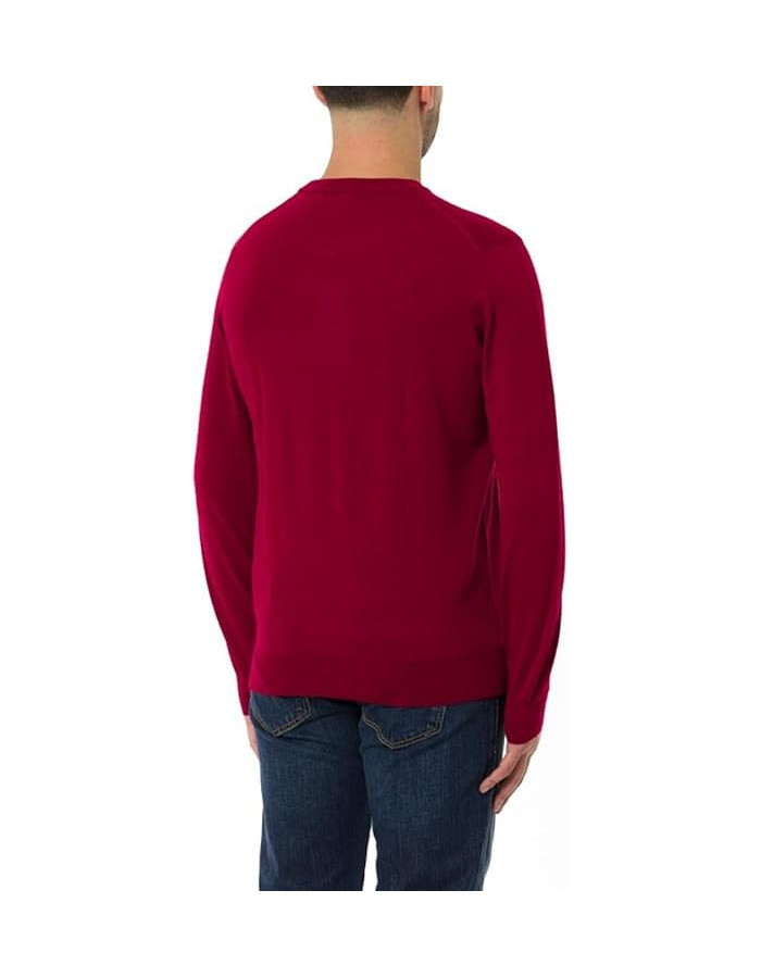 Jersey Lacoste Cuello Redondo Granate Hombre | Manzanos Moda