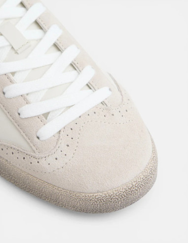 Zapatilla Silbon Desgastada Color Piedra | Manzanos Moda