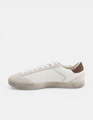Zapatilla Silbon Desgastada Color Piedra | Manzanos Moda