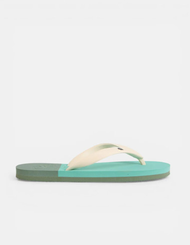 Chancla Silbon Waves Verde Mujer | Manzanos Moda