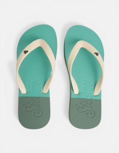 Chancla Silbon Waves Verde Mujer | Manzanos Moda