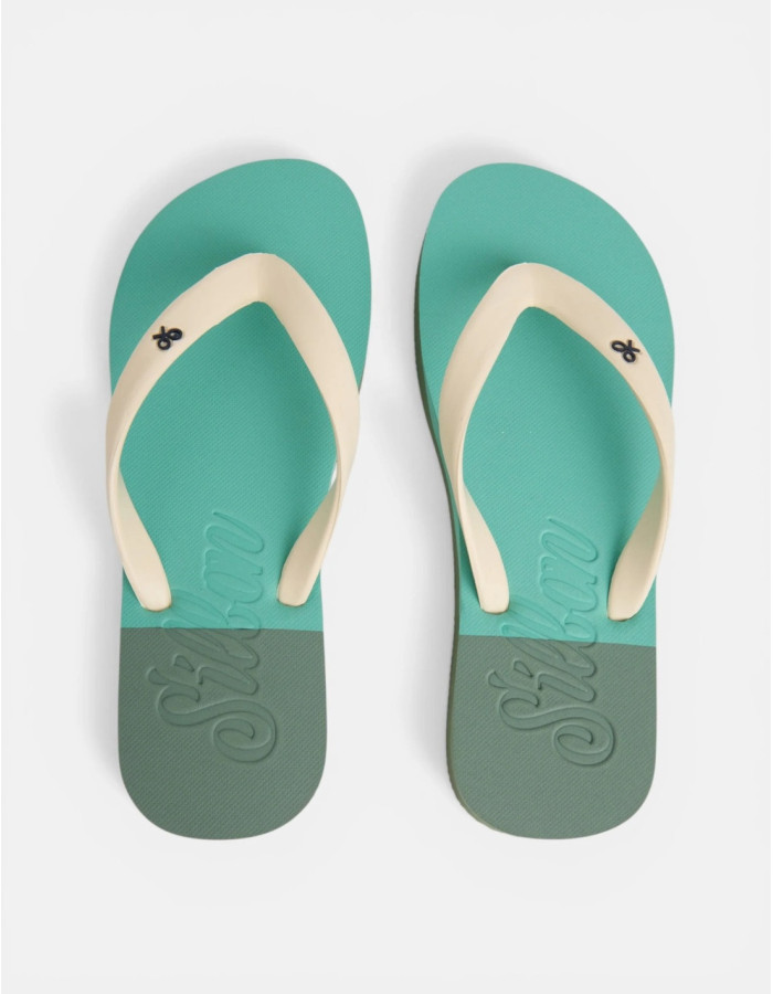 Chancla Silbon Waves Verde Mujer | Manzanos Moda