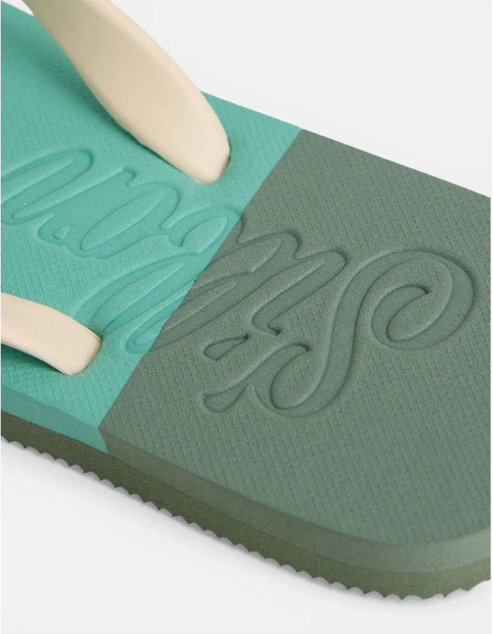 Chancla Silbon Waves Verde Mujer | Manzanos Moda