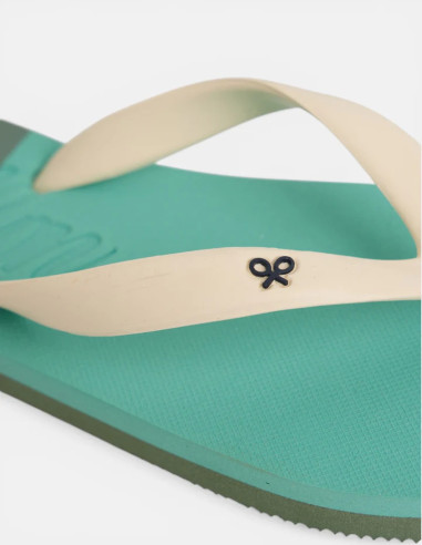 Chancla Silbon Waves Verde Mujer | Manzanos Moda