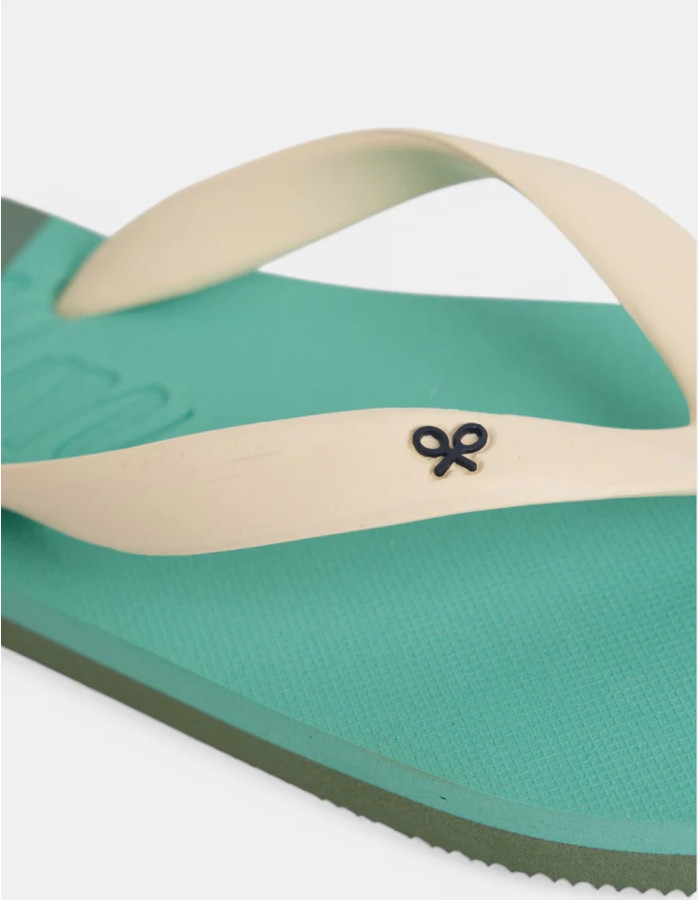 Chancla Silbon Waves Verde Mujer | Manzanos Moda