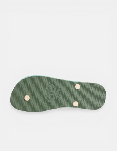 Chancla Silbon Waves Verde Mujer | Manzanos Moda