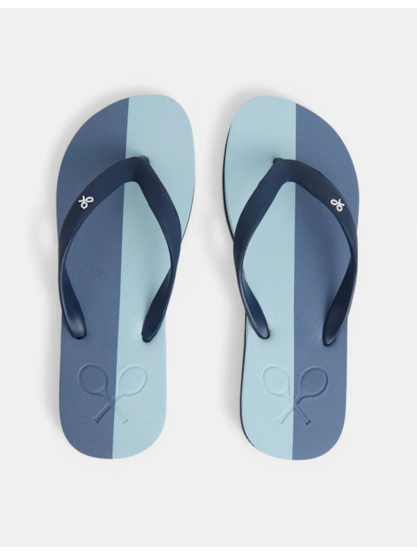 Chancla Silbon Raqueta Bicolor Azul Hombre | Manzanos Moda