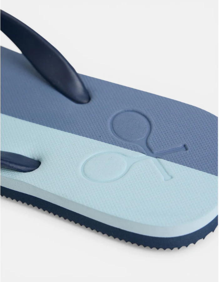 Chancla Silbon Raqueta Bicolor Azul Hombre | Manzanos Moda