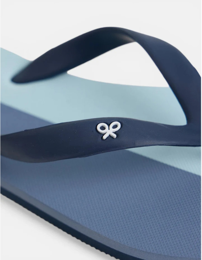 Chancla Silbon Raqueta Bicolor Azul Hombre | Manzanos Moda