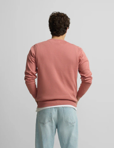 Jersey Silbon Cuello Medio Cremallera Coral | Manzanos Moda
