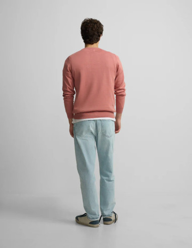 Jersey Silbon Cuello Medio Cremallera Coral | Manzanos Moda