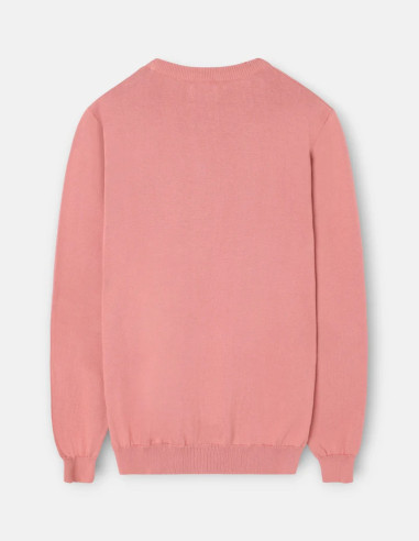 Jersey Silbon Cuello Medio Cremallera Coral | Manzanos Moda