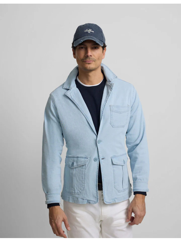 Semiblazer Silbon Bolsillos Denim Hombre | Manzanos Moda