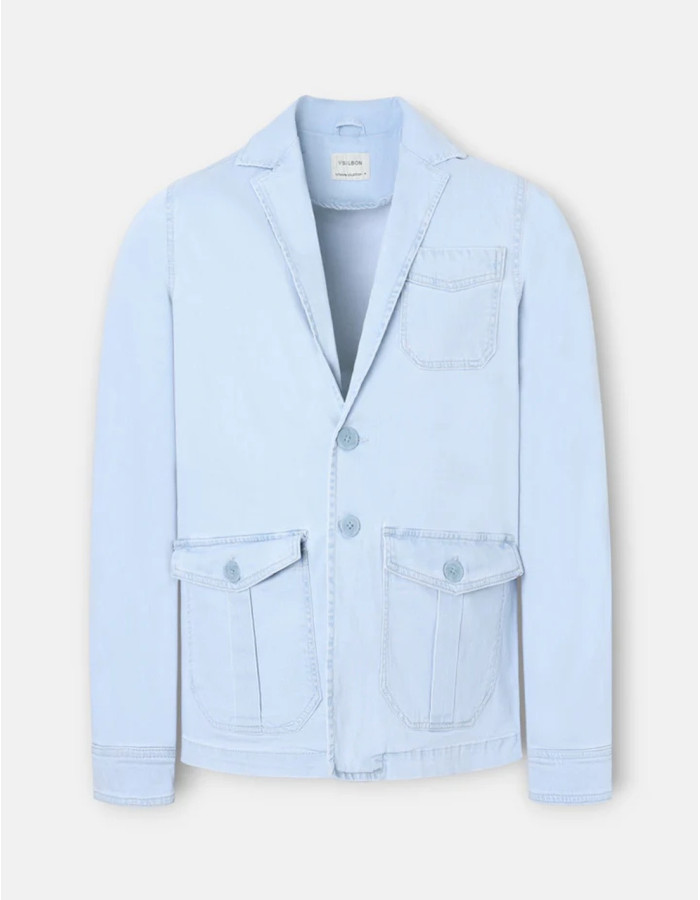 Semiblazer Silbon Bolsillos Denim Hombre | Manzanos Moda