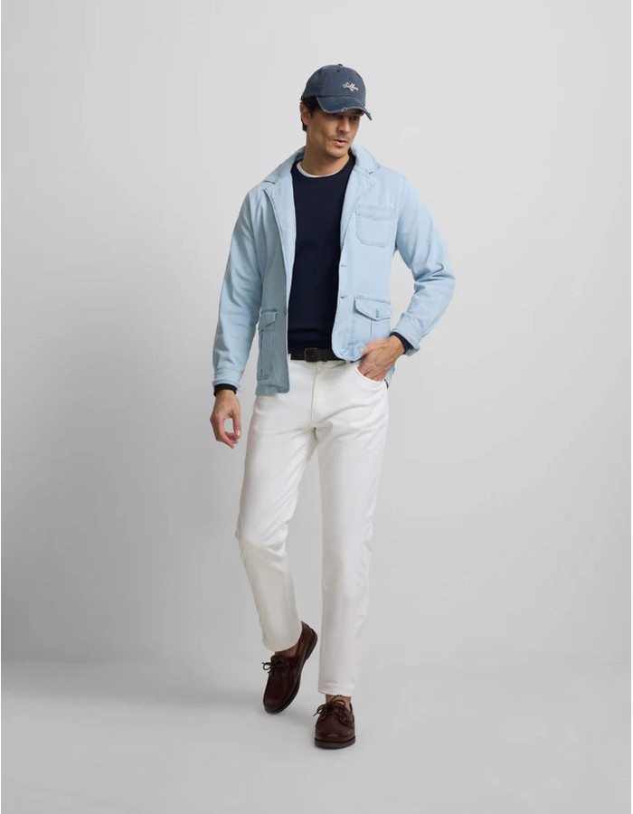 Semiblazer Silbon Bolsillos Denim Hombre | Manzanos Moda