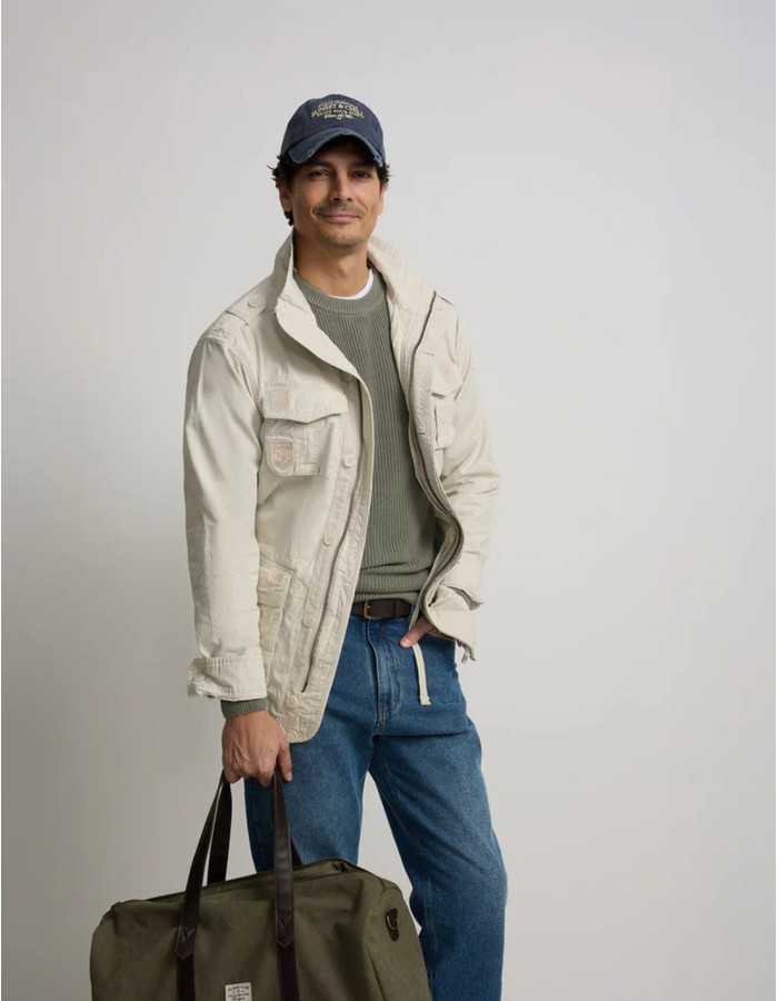 Parka Silbon Parches Piedra Hombre | Manzanos Moda
