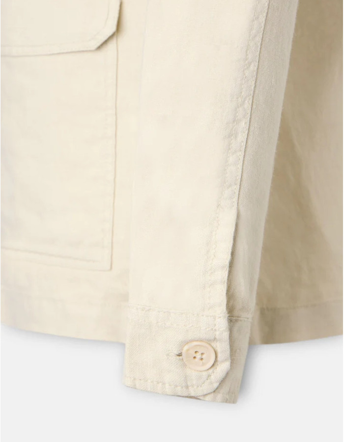 Sobrecamisa Silbon Lino Beige Hombre | Manzanos Moda
