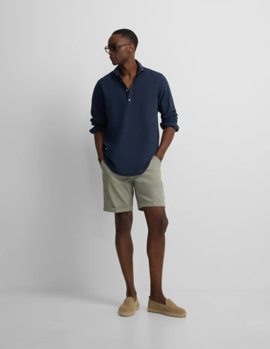Bermuda Silbon Clásica Verde Hombre | Manzanos Moda