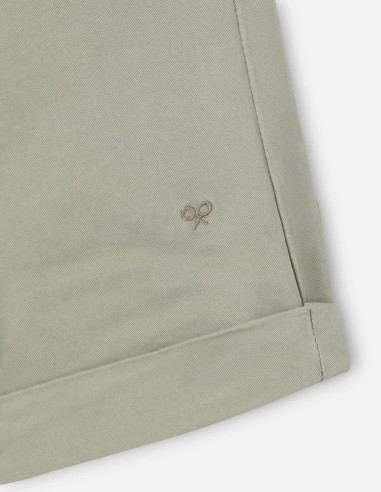 BERMUDA SILBON CLASICA VERDE